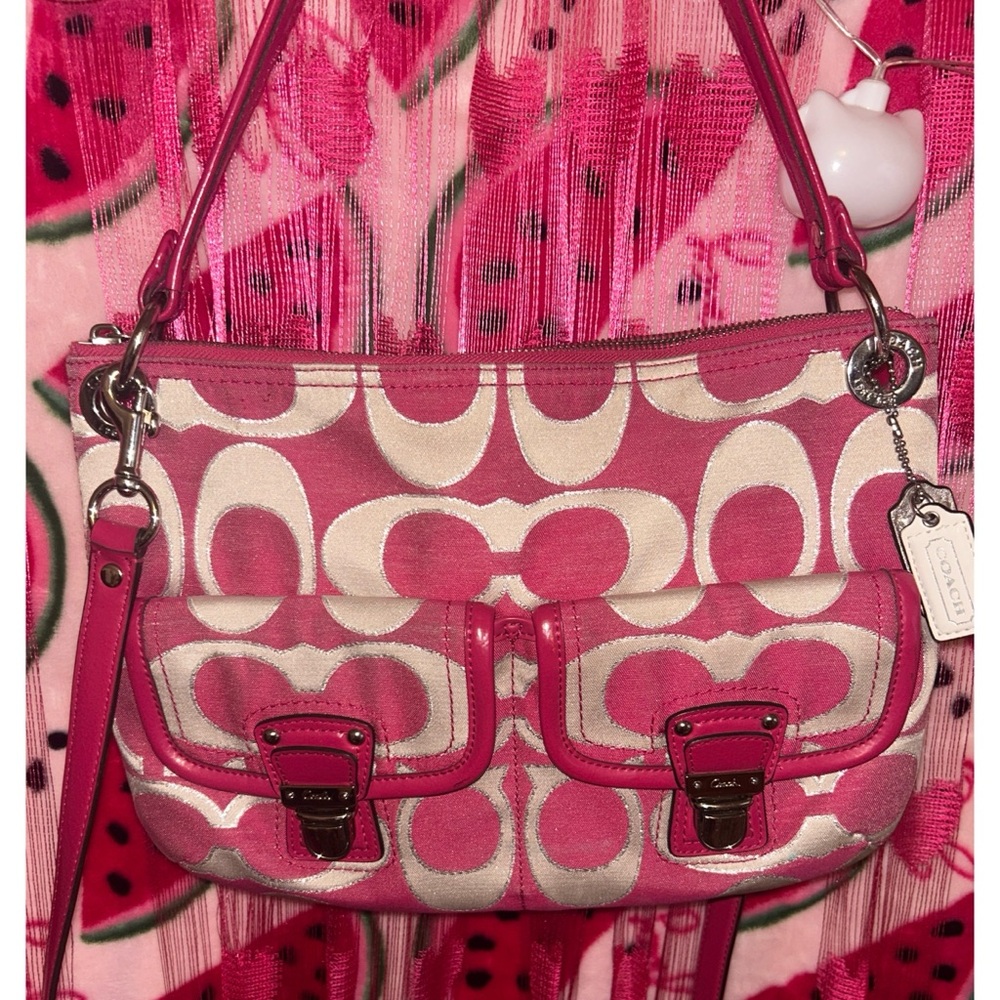 🩷 Vintage Coach Crossbody Shoulder Bag - Picture 2 of 9